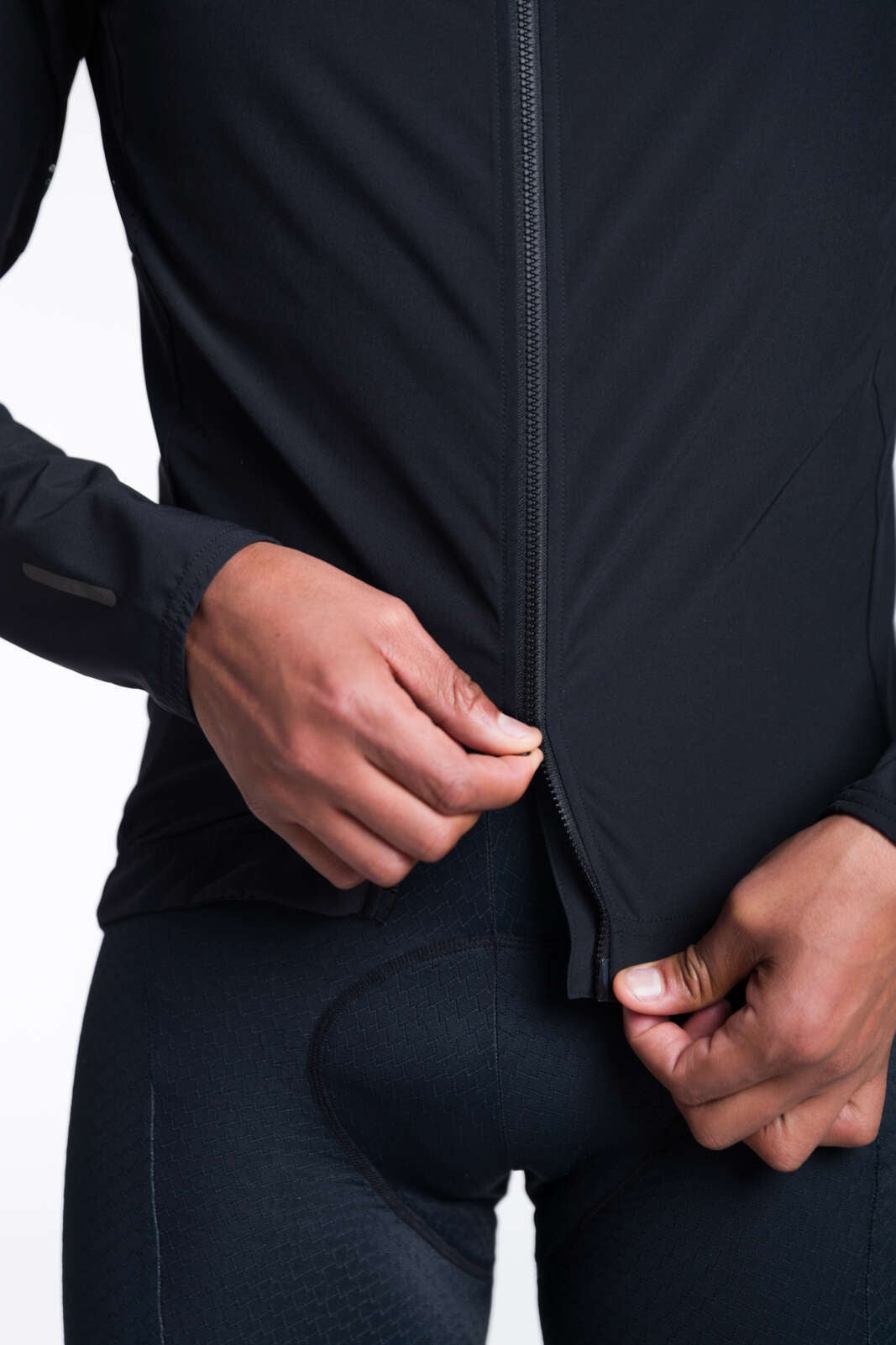 Men's Packable Cycling Jacket - Summit Shell Two Way Zipper