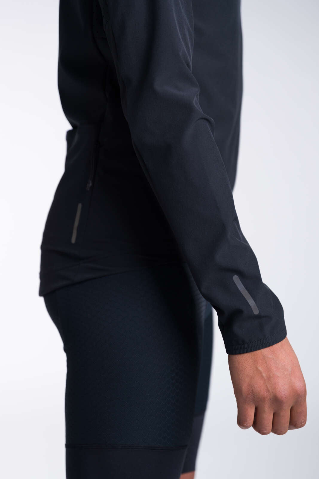 Men's Packable Cycling Jacket - Summit Shell  Reflective Sleeve Detail
