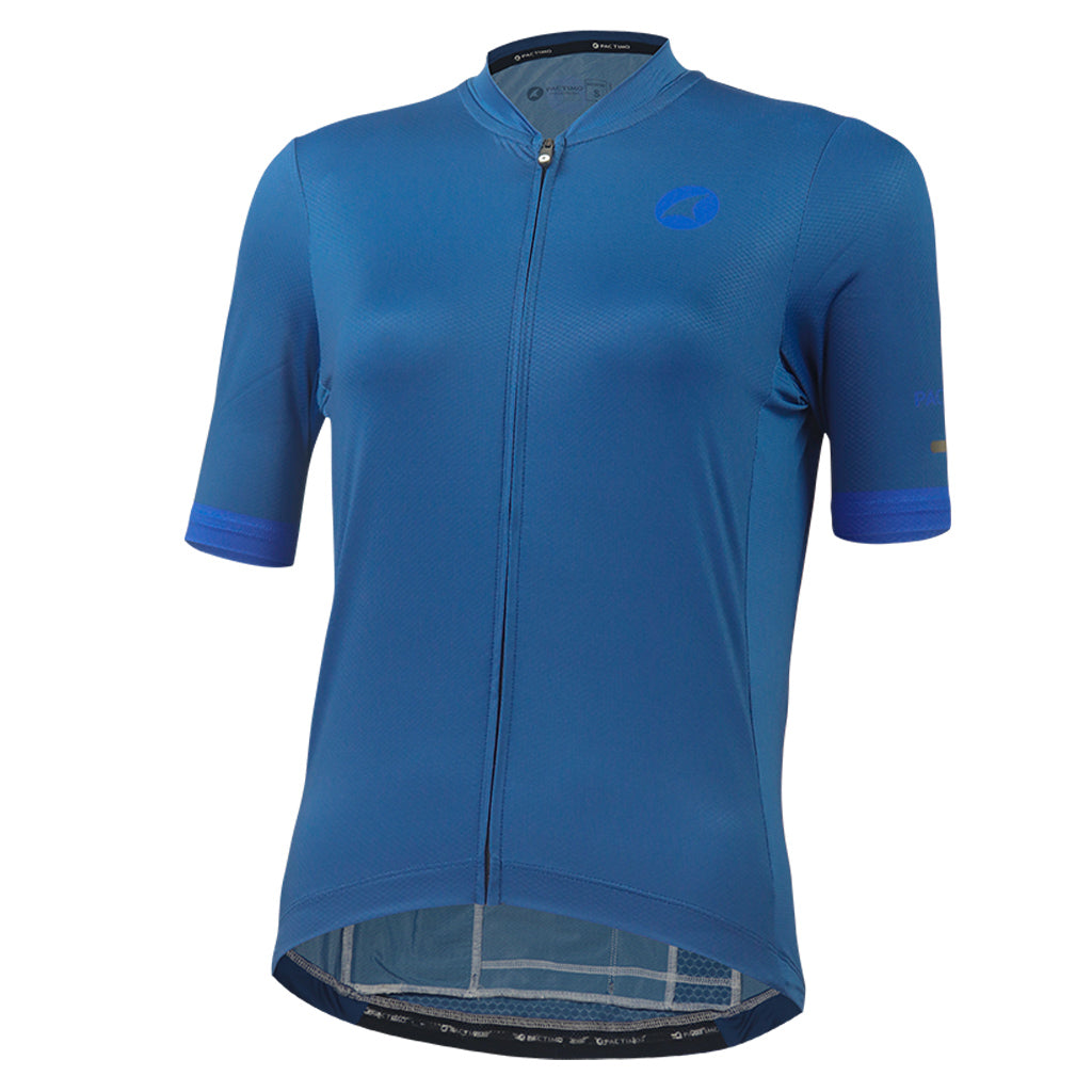 Womens Bike Jersey Front View #color_navy