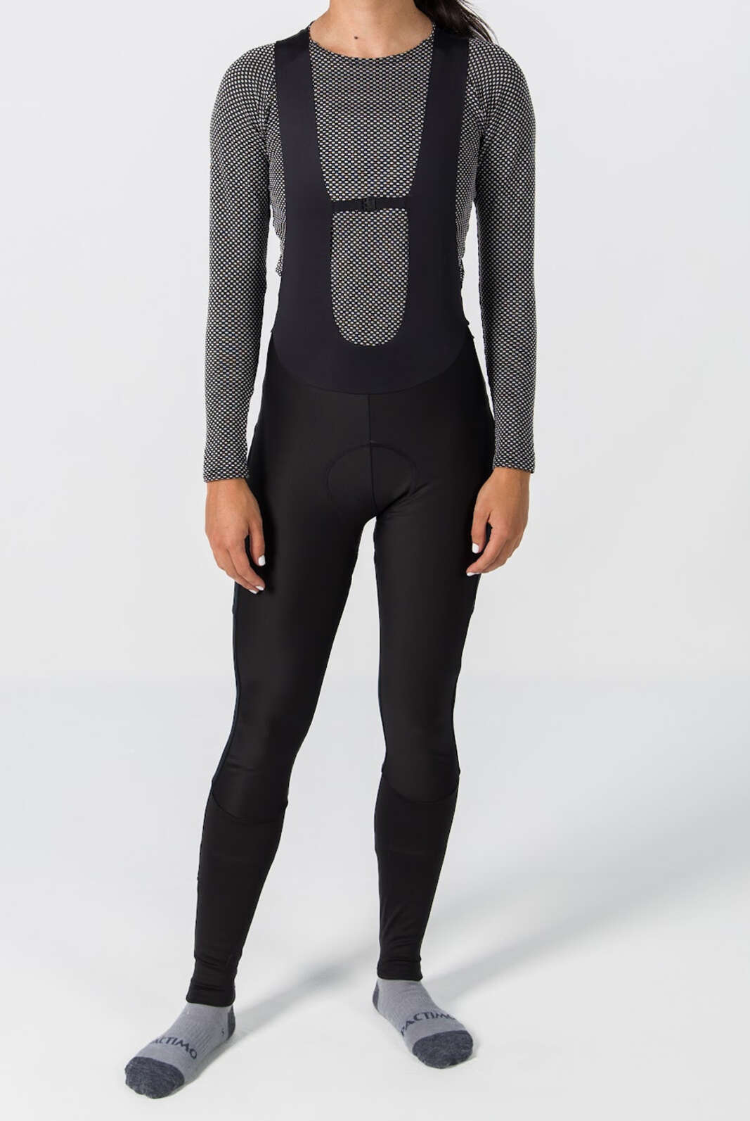 Women's Thermal Cycling Bib Tights - Vertex Front View