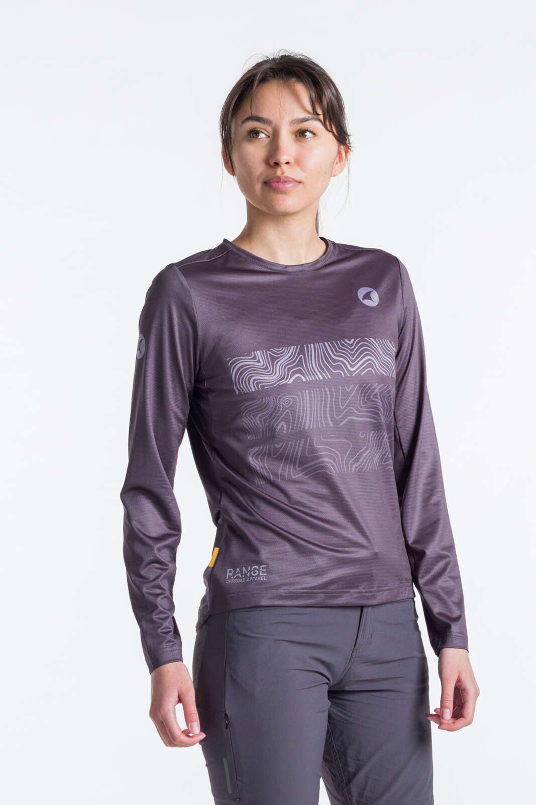 Women's Long Sleeve Mountain Bike Jersey - Front View