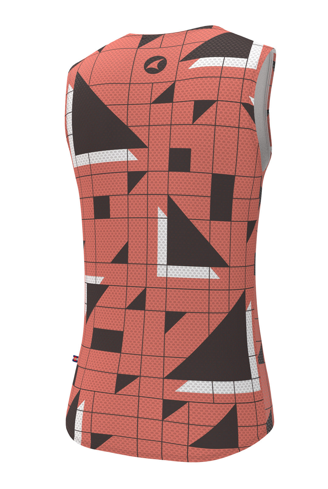 Men's Red Cycling Base Layer - Sandra Fettingis Back View