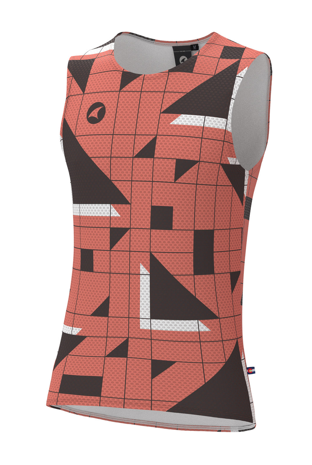 Men's Red Cycling Base Layer - Sandra Fettingis Front View