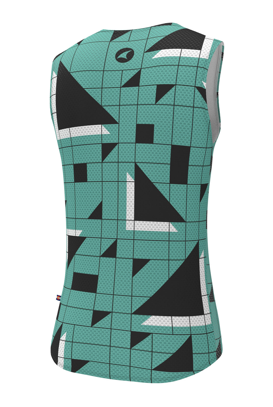 Men's Green Cycling Base Layer - Sandra Fettingis Back View