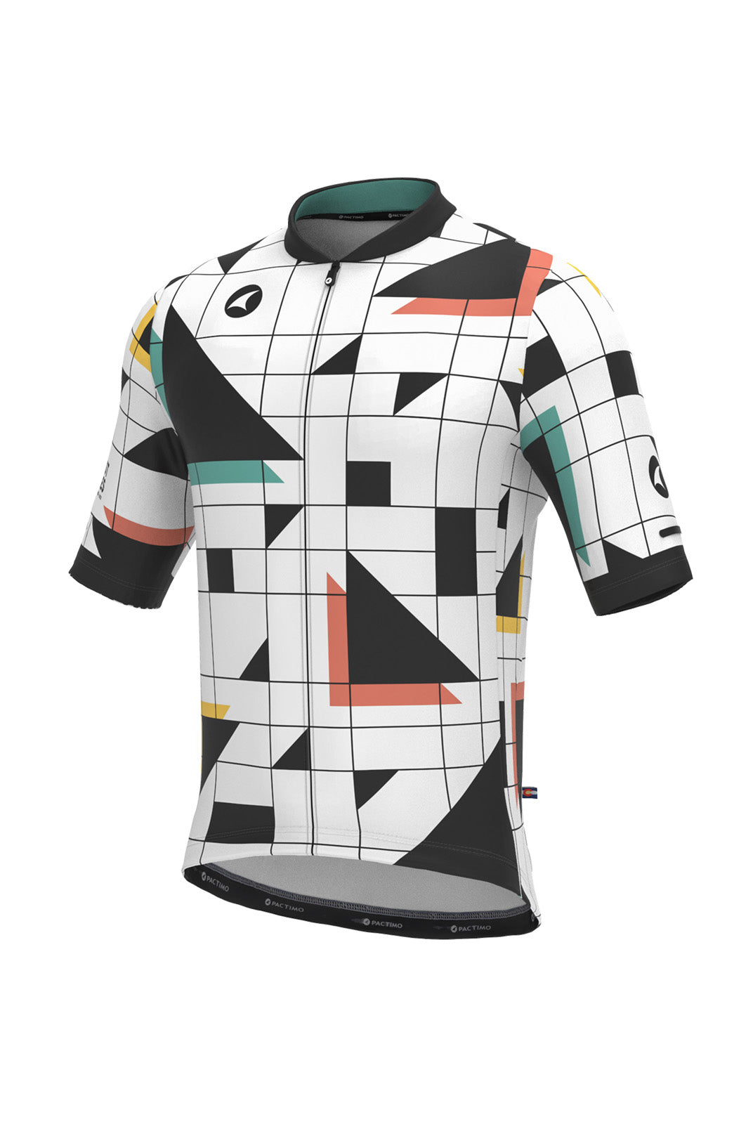 Men's White Unique Cycling Jerseys - Sandra Fettingis Front View