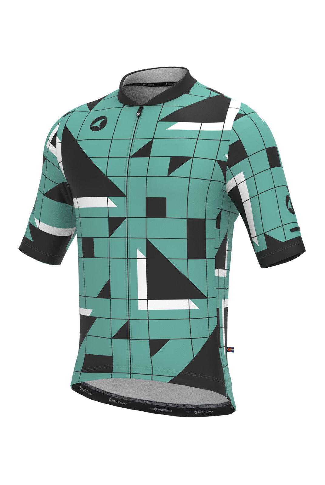 Men's Green Unique Cycling Jerseys - Sandra Fettingis Front View