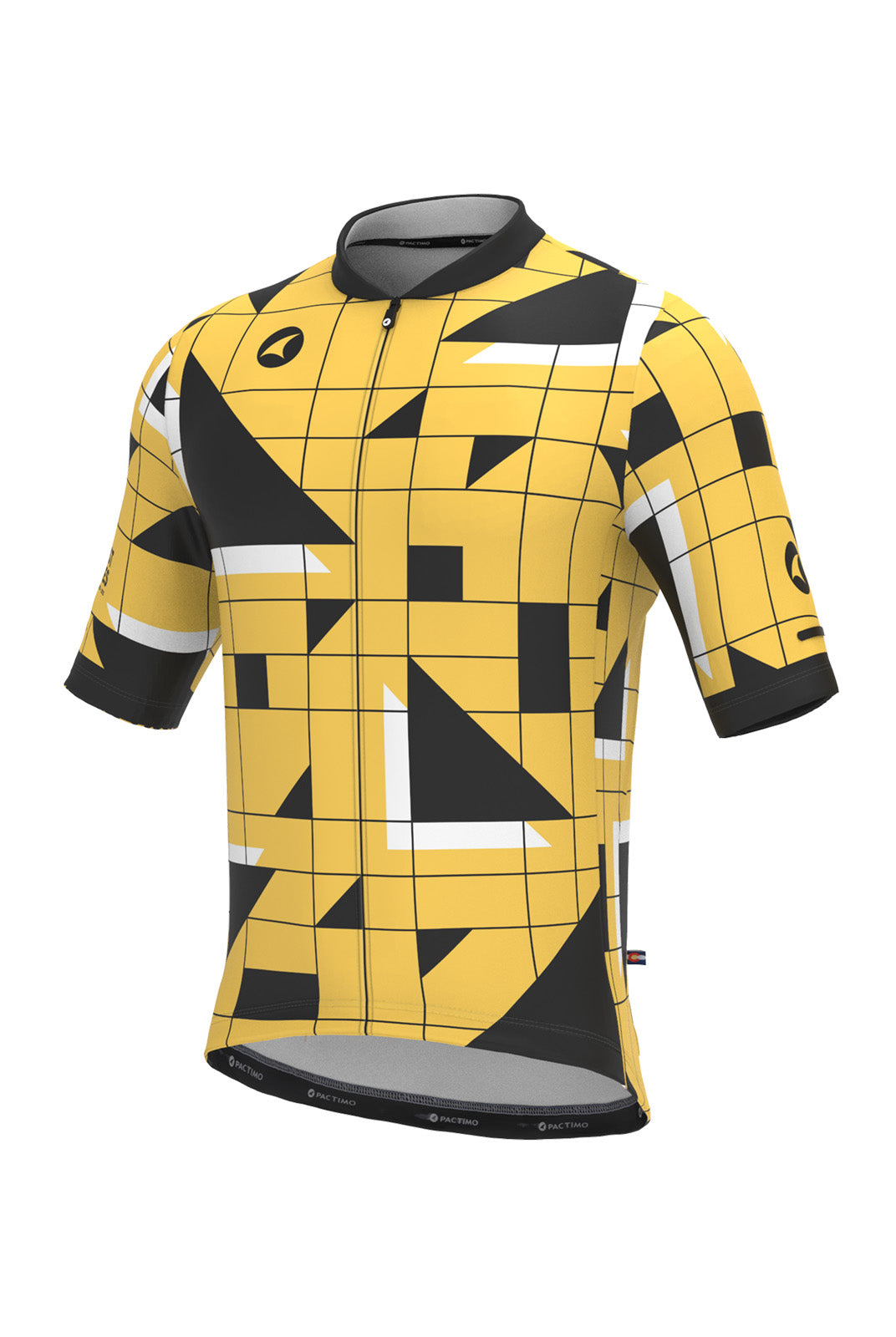 Men's Yellow Unique Cycling Jerseys - Sandra Fettingis Front View