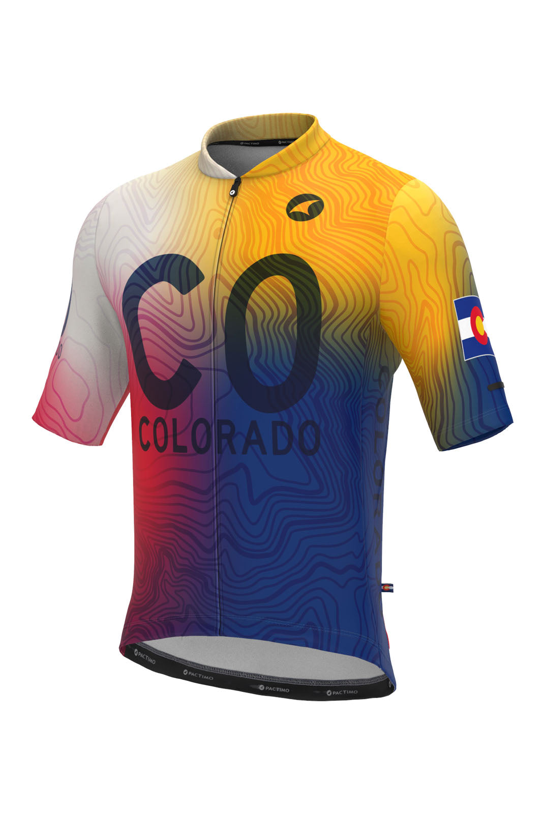Men's Colorado Flag Bike Jersey - Front View