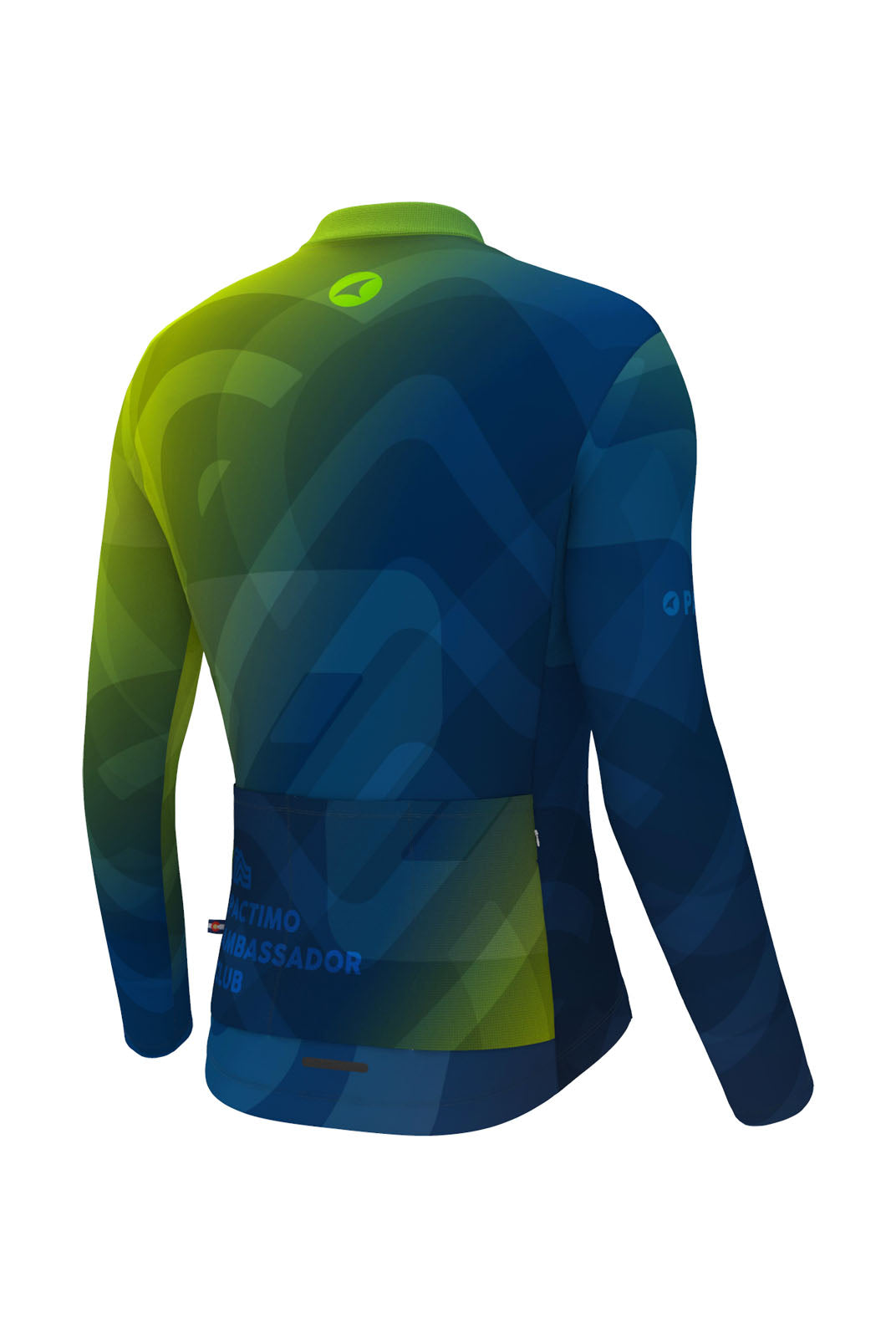 Men's PAC Ascent Long Sleeve Cycling Jersey - Cool Fade Back View