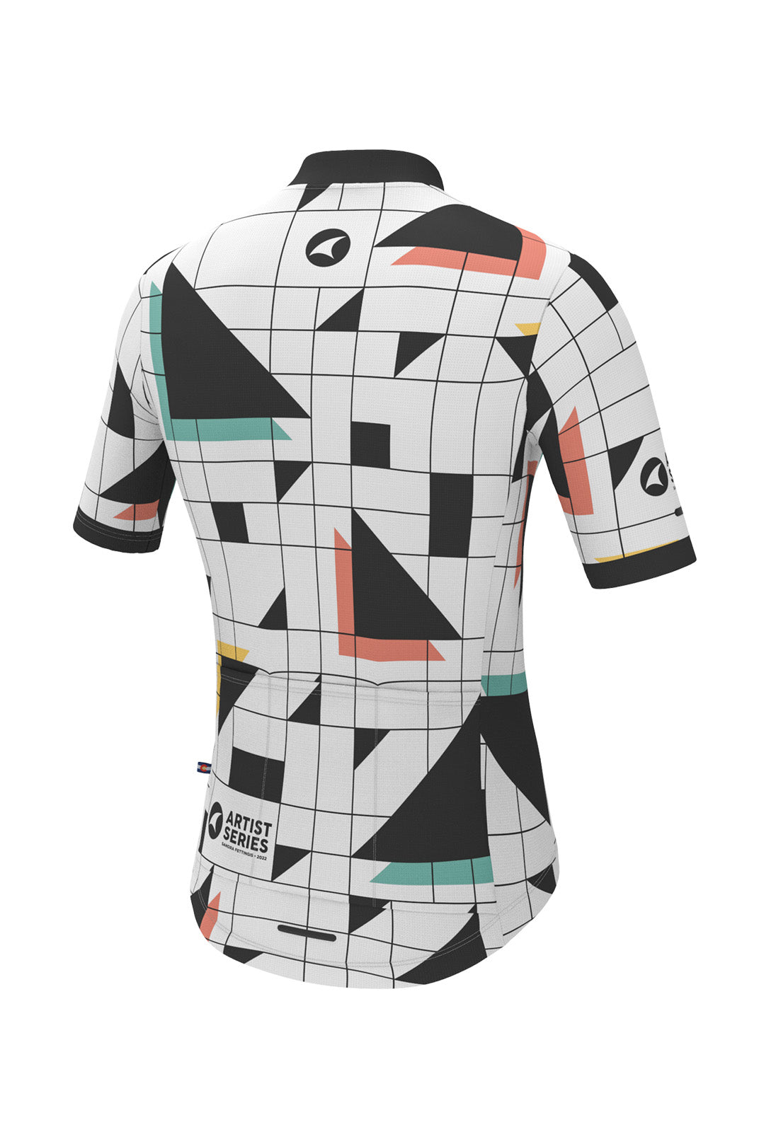 Men's Unique Aero Cycling Jerseys - Sandra Fettingis Back View