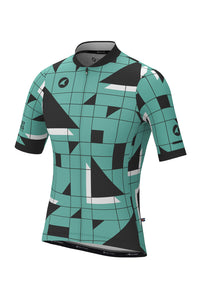 Men's Green Unique Aero Cycling Jerseys - Sandra Fettingis Front View