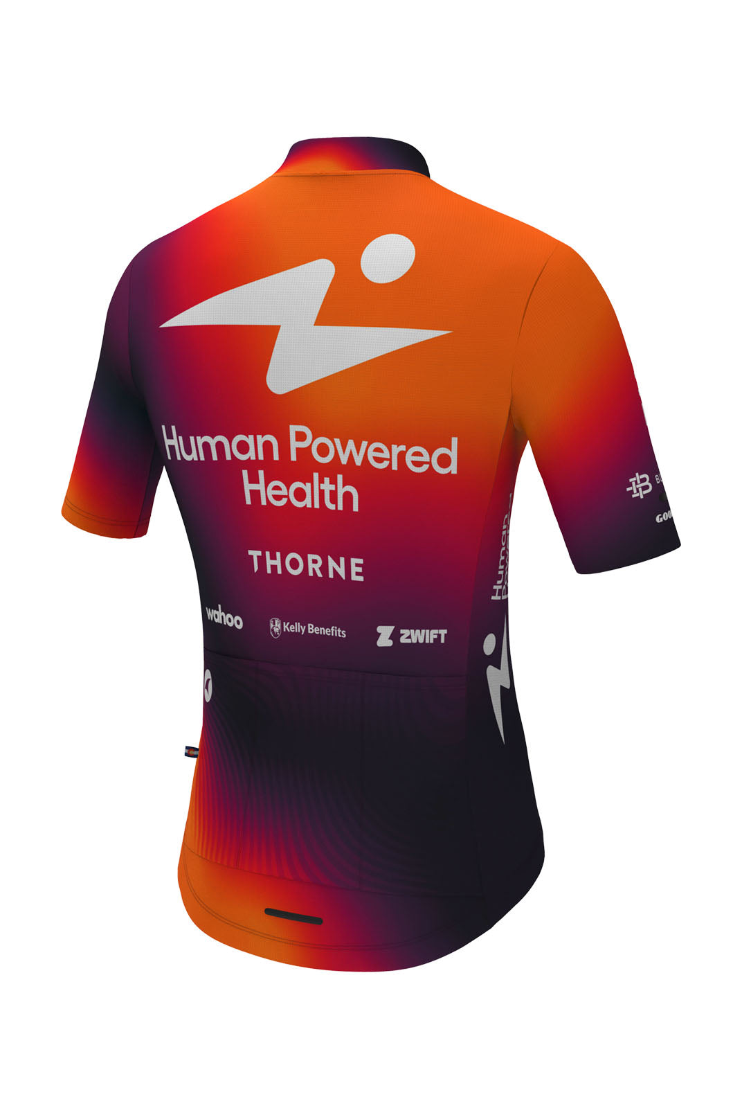 Men's Human Powered Health Aero Cycling Jersey - Ascent Back View