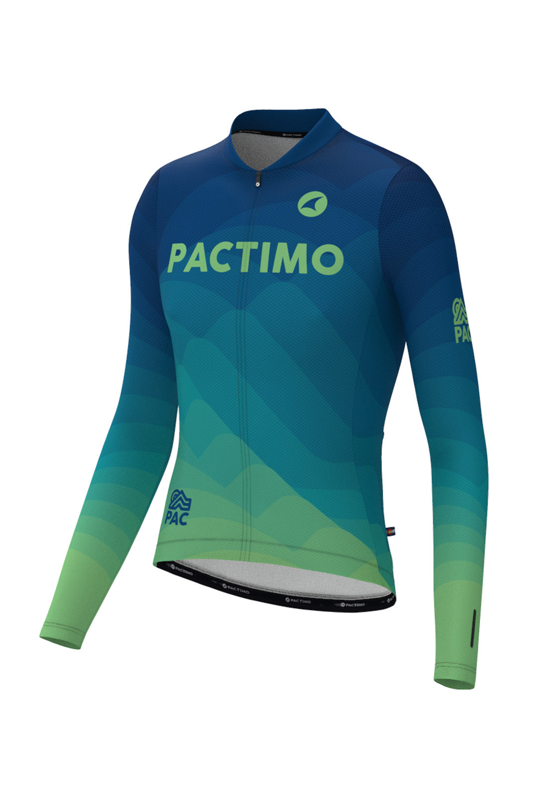 Men's PAC Ascent Aero Long Sleeve Cycling Jersey - Twighlight Front View