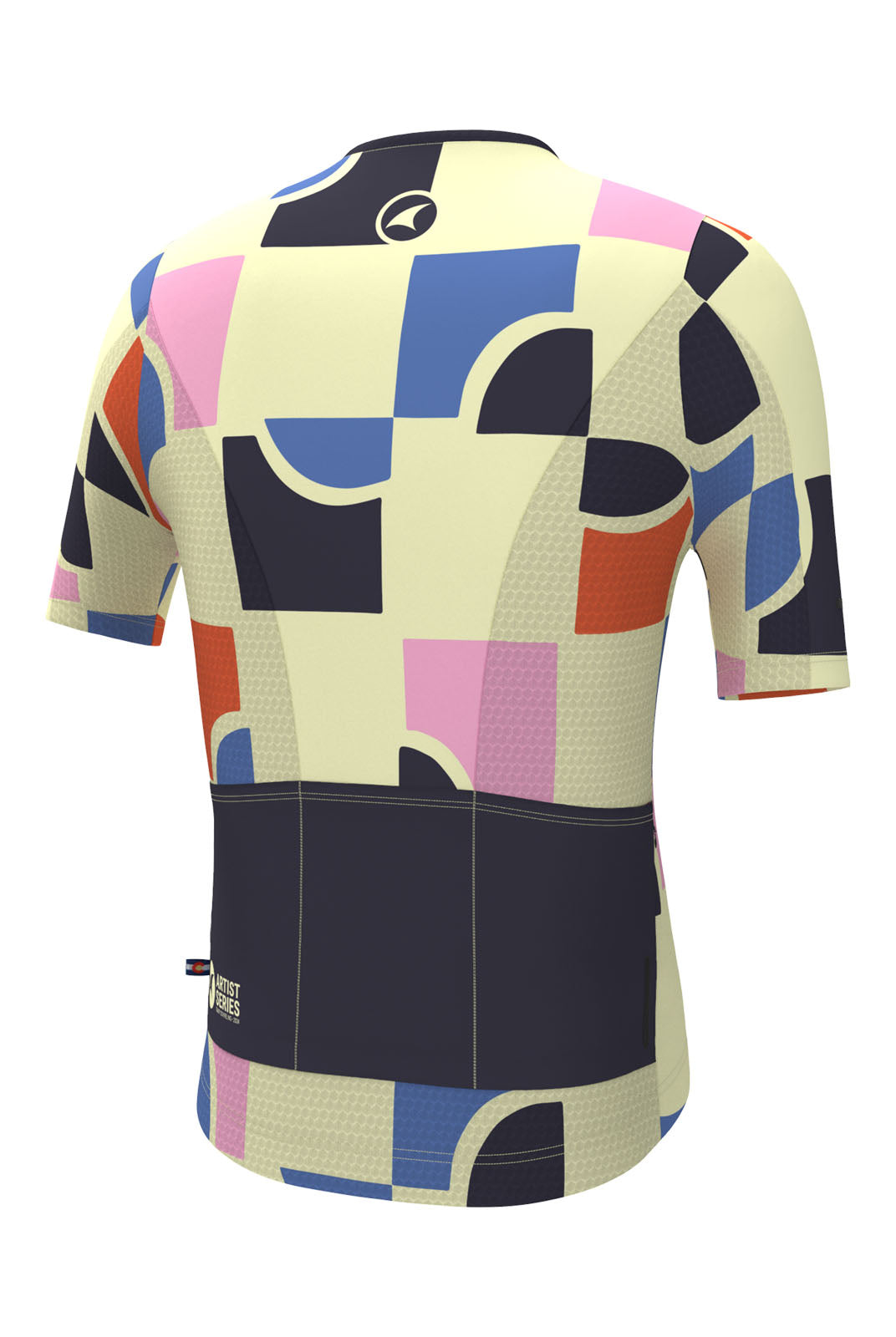 Men's Unique Cycling Jersey - Geo City Back View