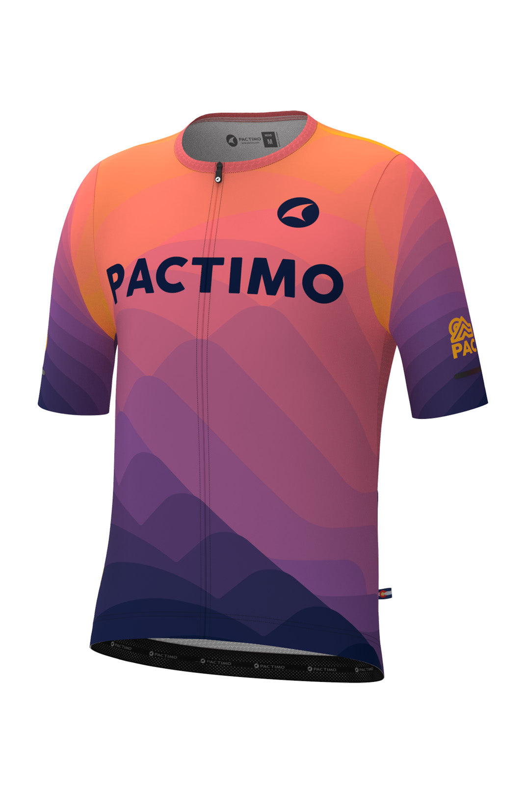 Men's PAC Summit Aero Cycling Jersey - Alpenglow Front View
