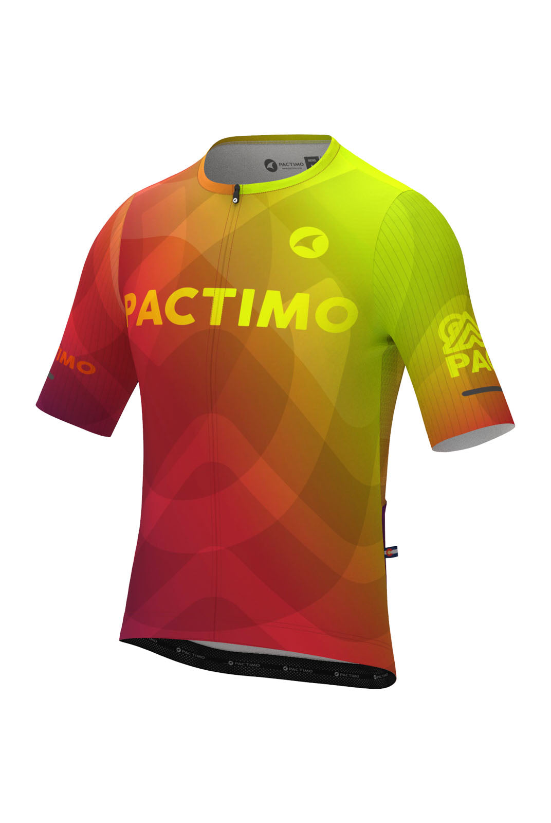 Men's PAC Flyte Cycling Jersey - Warm Fade Front View