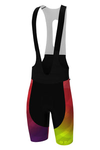 Men's PAC Flyte Cycling Bibs - Warm Fade Front View