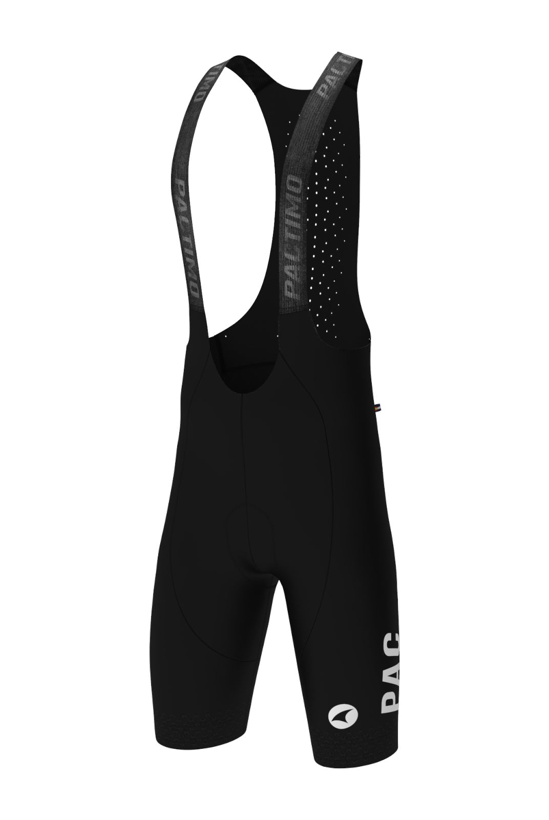 Men's PAC Flyte Bib Shorts in Black - Front View