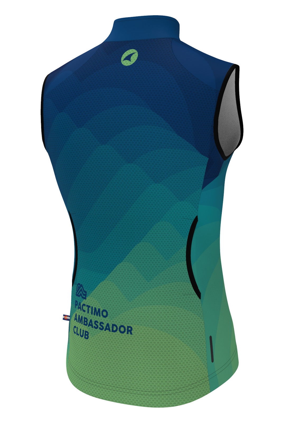 Men's PAC Divide Cycling Wind Vest - Twighlight Back View