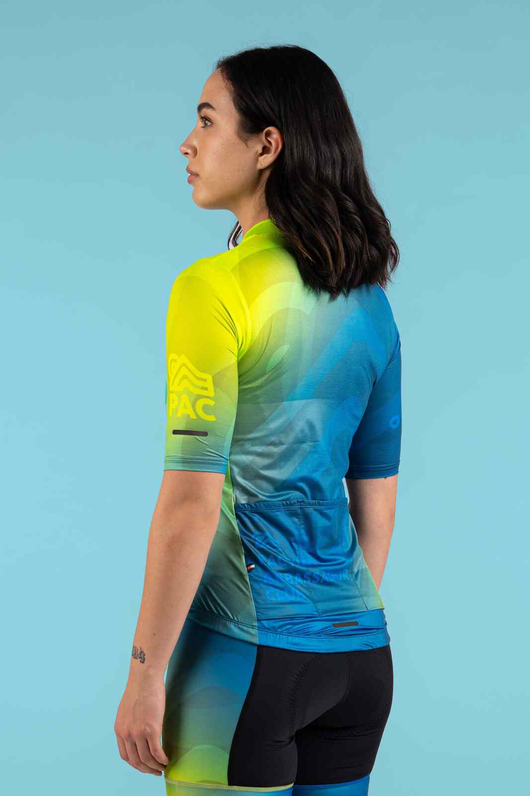Women's PAC Ascent Bike Jersey - Cool Fade Back View