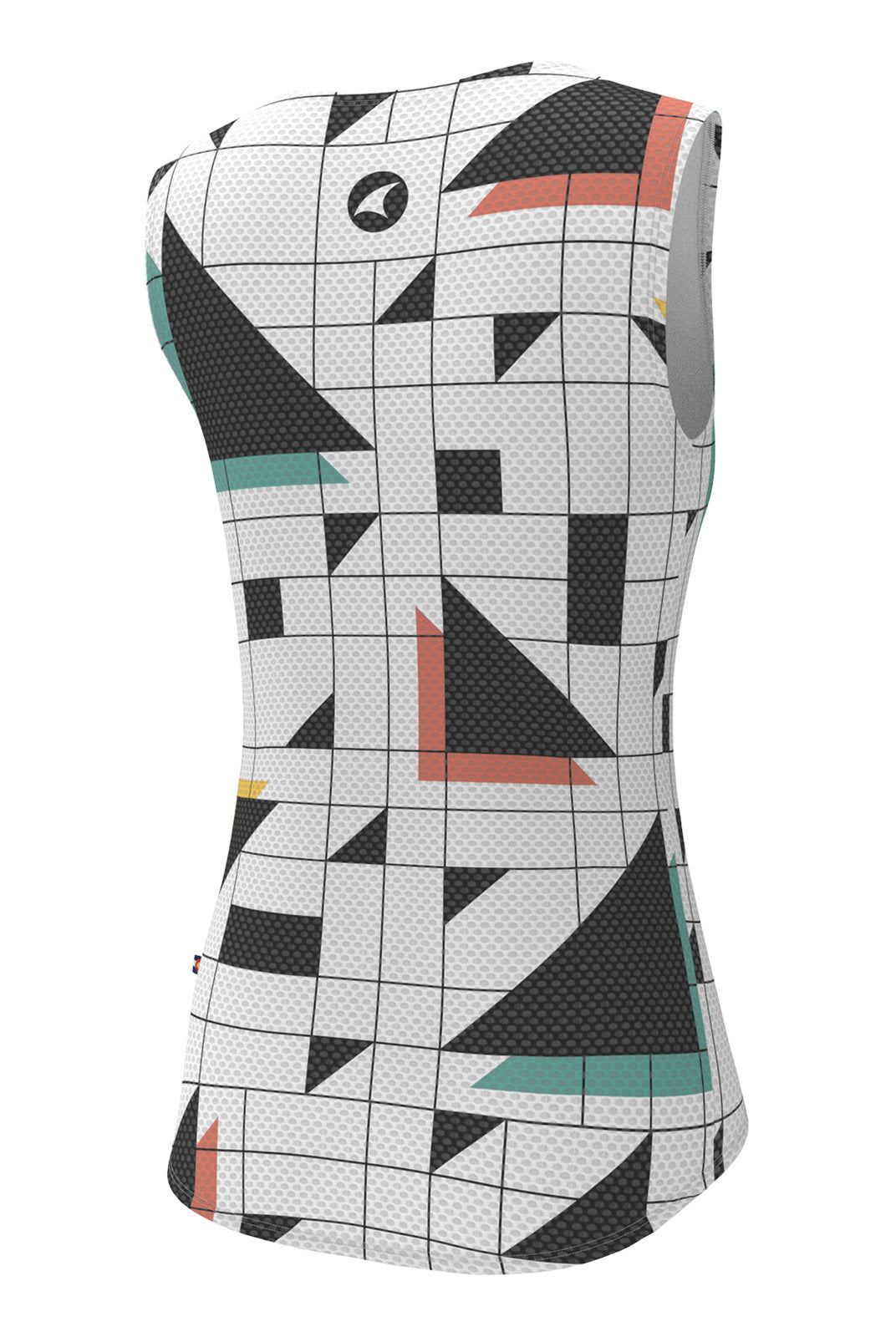 Women's White Cycling Base Layer - Sandra Fettingis Back View