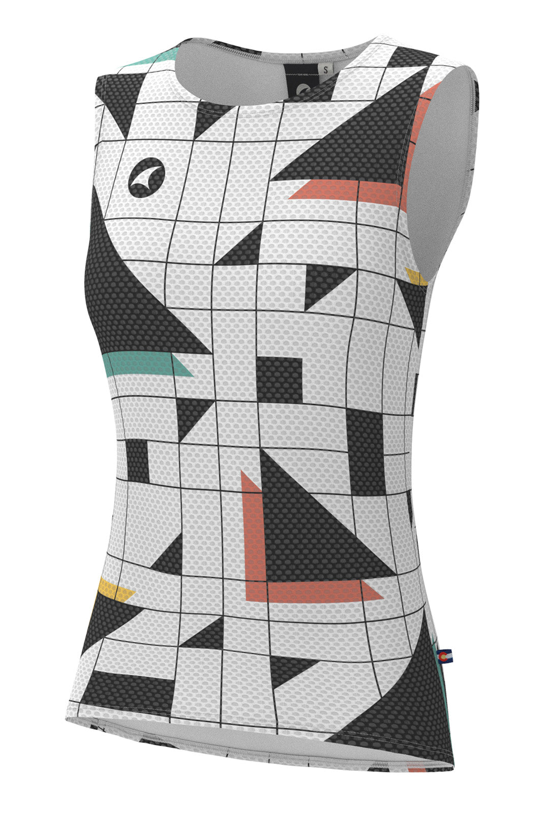 Women's White Cycling Base Layer - Sandra Fettingis Front View