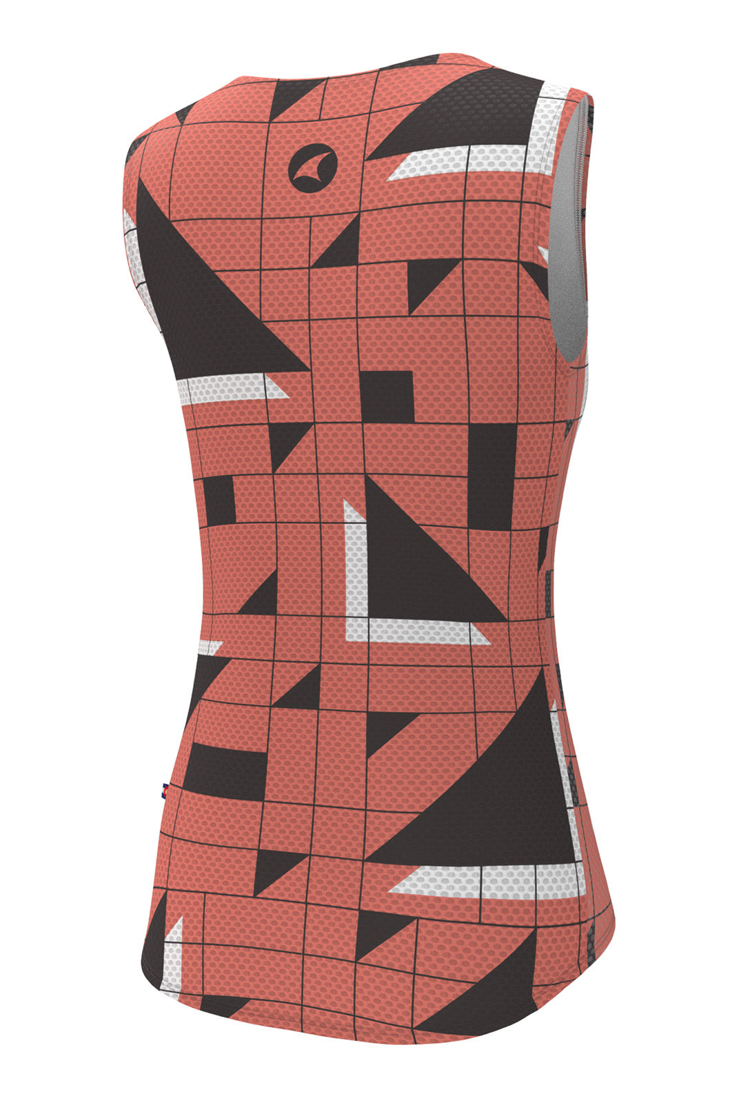 Women's Red Cycling Base Layer - Sandra Fettingis Back View