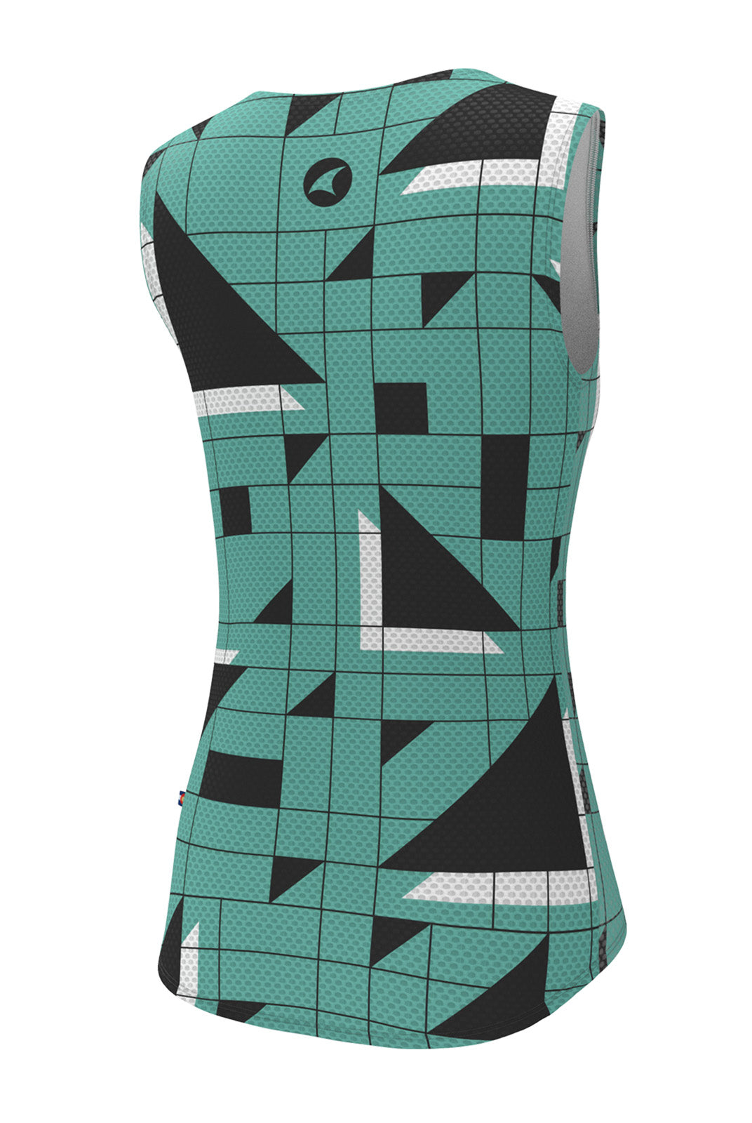 Women's Green Cycling Base Layer - Sandra Fettingis Back View