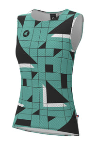 Women's Green Cycling Base Layer - Sandra Fettingis Front View