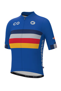 Women's Retro Colorado Cycling Jersey - Ascent Aero Front View