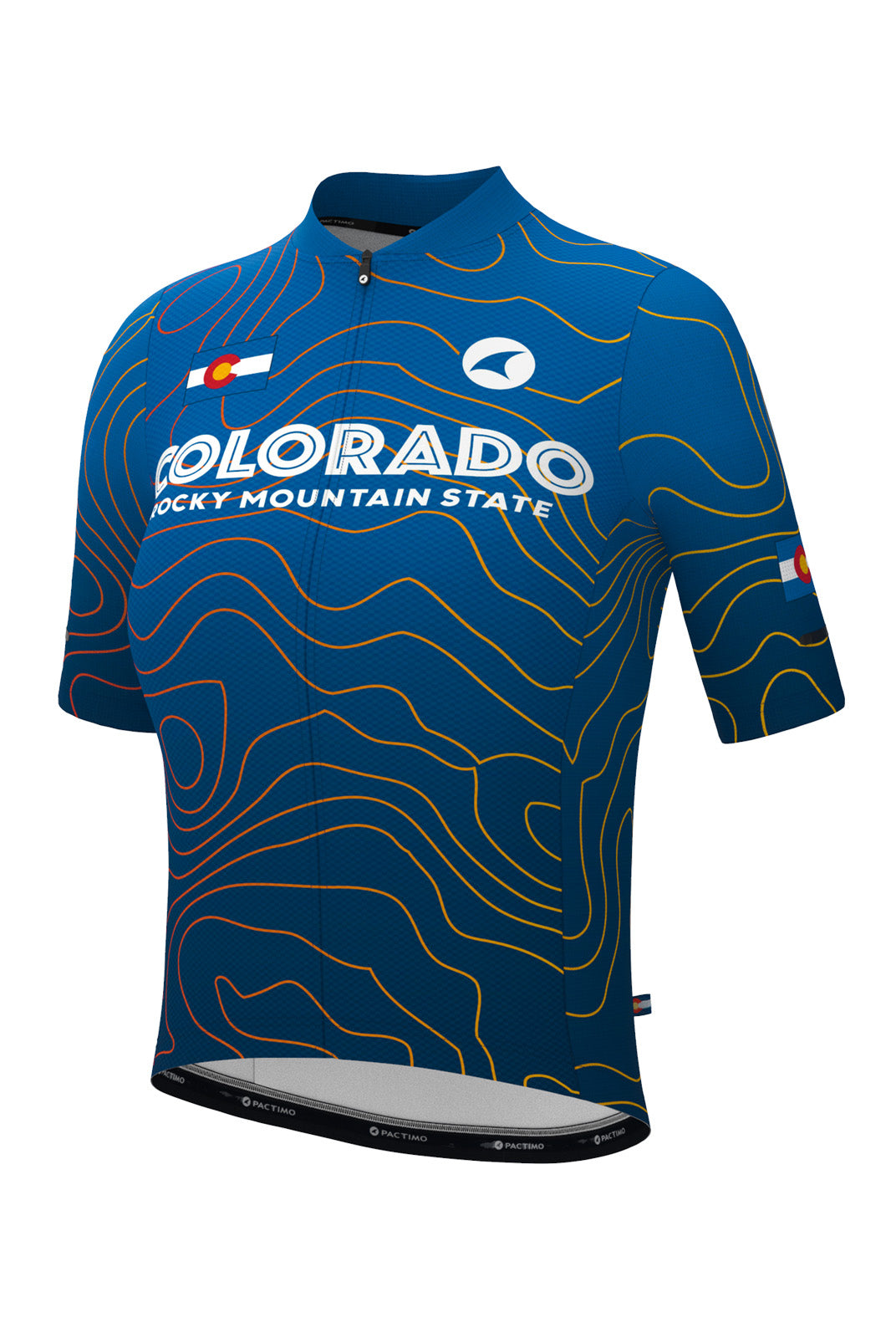 Women's Colorado Cycling Jersey - Ascent Aero Dusk Ombre Front View 