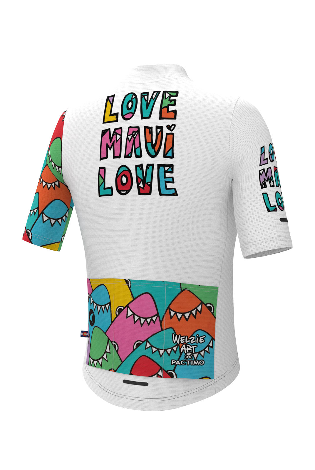 Maui Relief Aero Cycling Jersey for Women - Welzie Design Back View