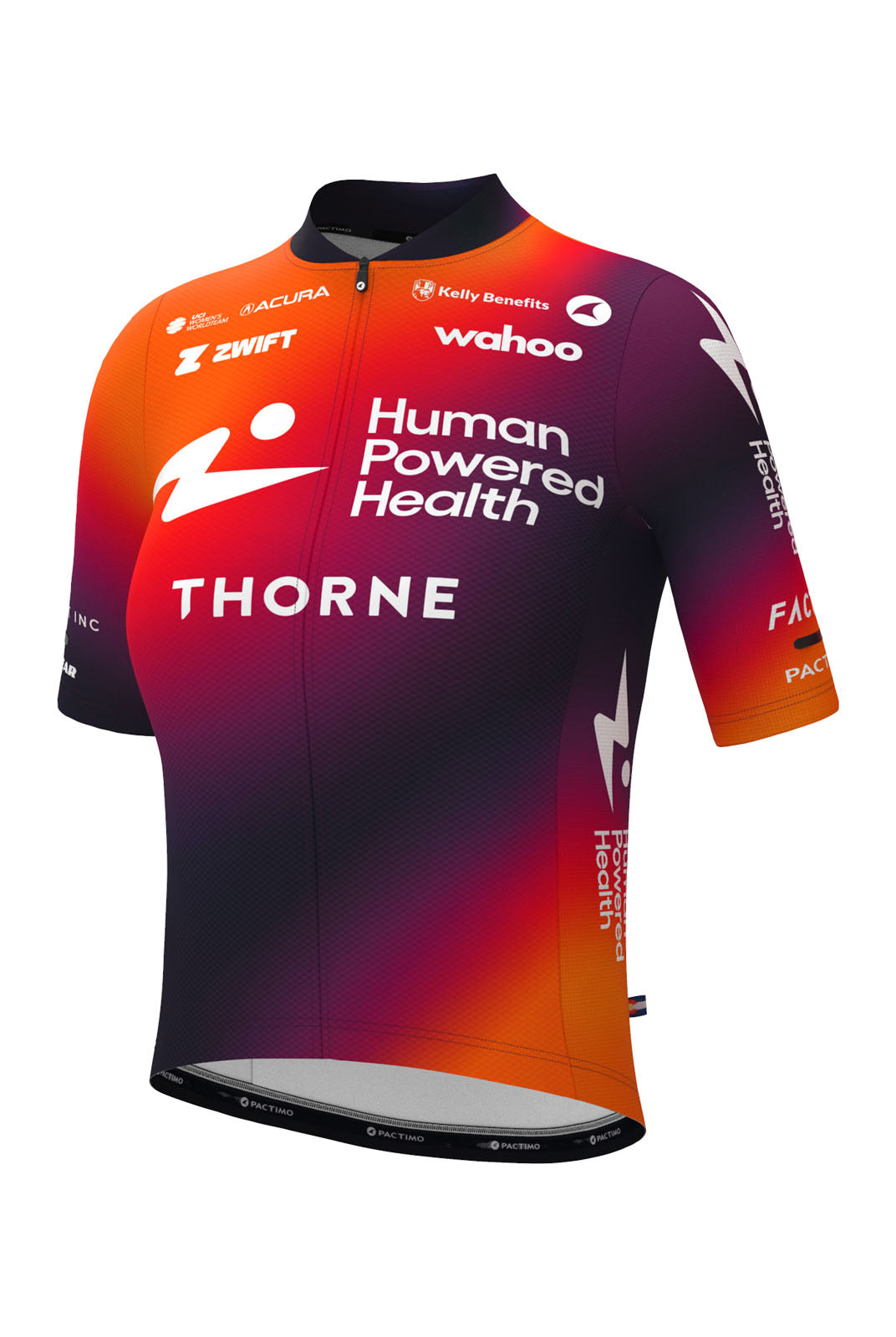 Women's Human Powered Health Aero Cycling Jersey - Ascent Front View