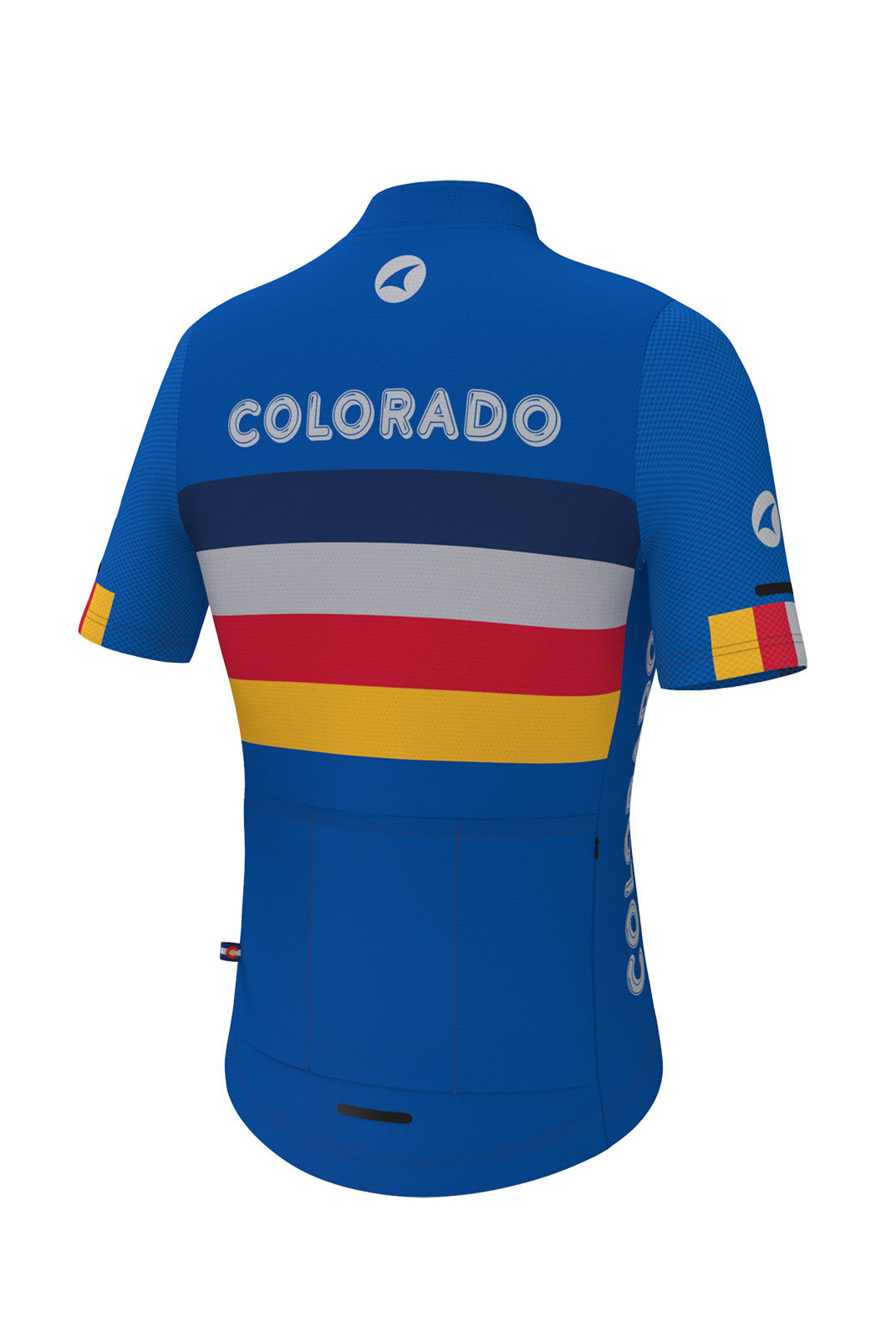 Women's Retro Colorado Cycling Jersey - Ascent Aero Back View