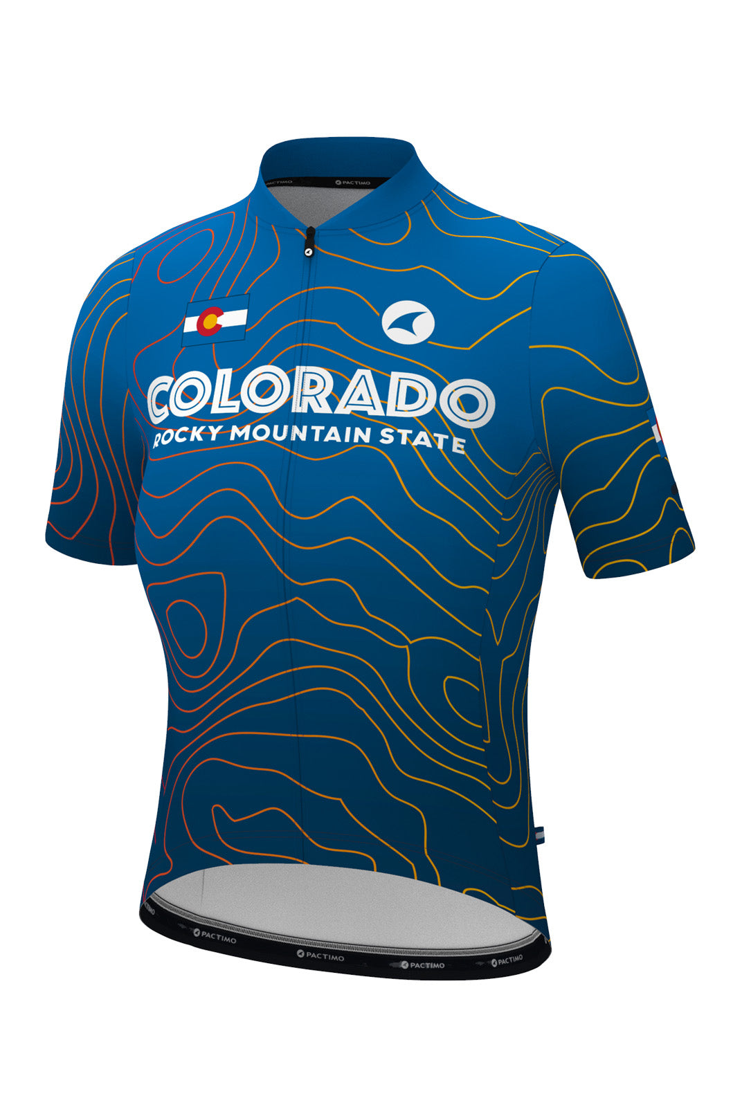 Women's Loose Fit Colorado Cycling Jersey - Dusk Ombre Front View 