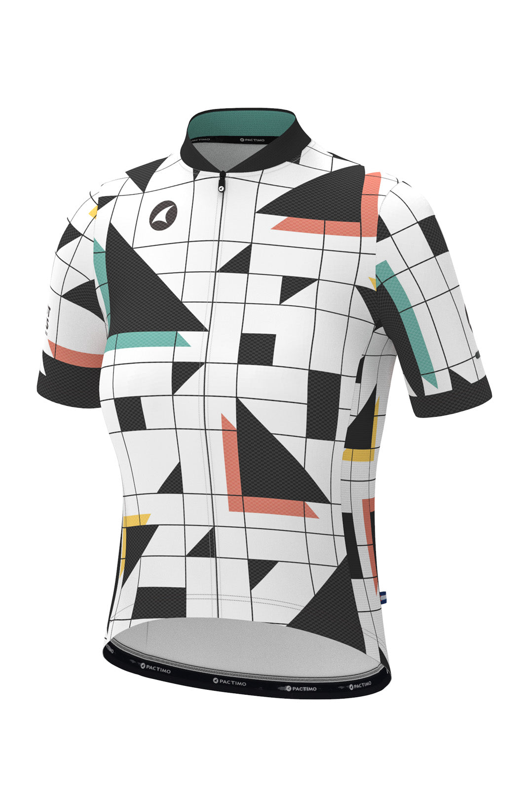 Women's White Unique Cycling Jerseys - Sandra Fettingis Front View