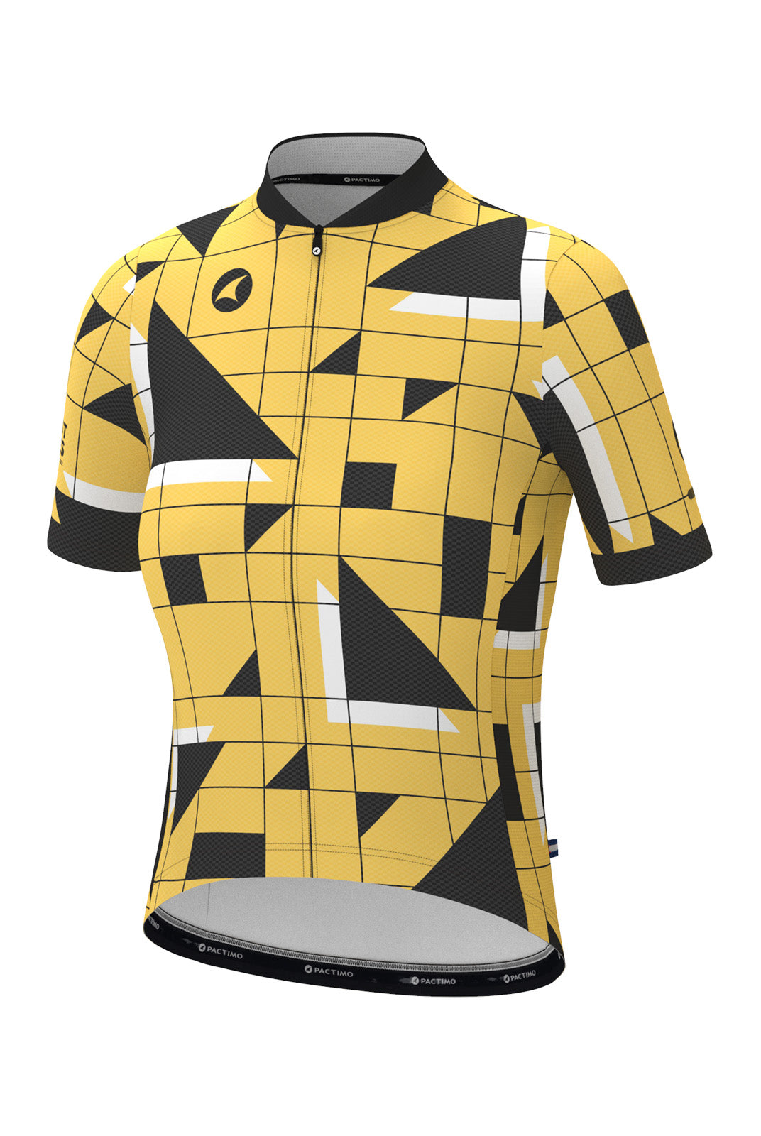 Women's Yellow Unique Cycling Jerseys - Sandra Fettingis Front View