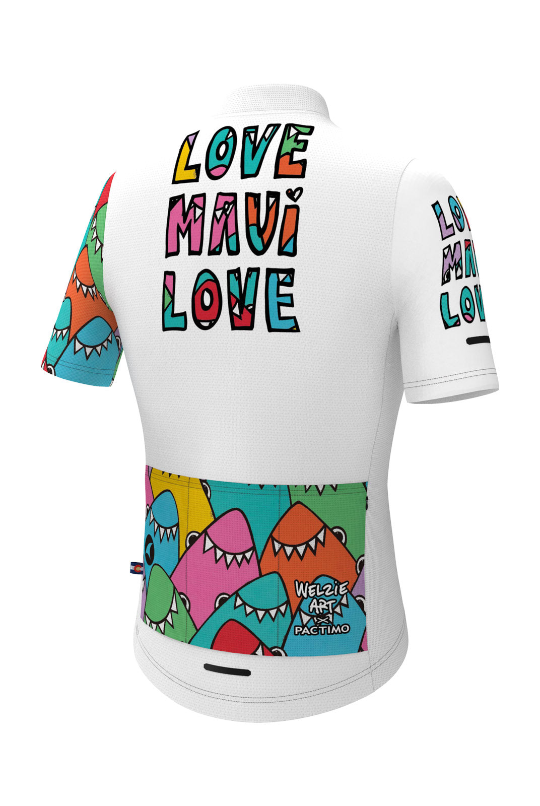 Maui Relief Cycling Jersey for Women - Welzie Design Back View