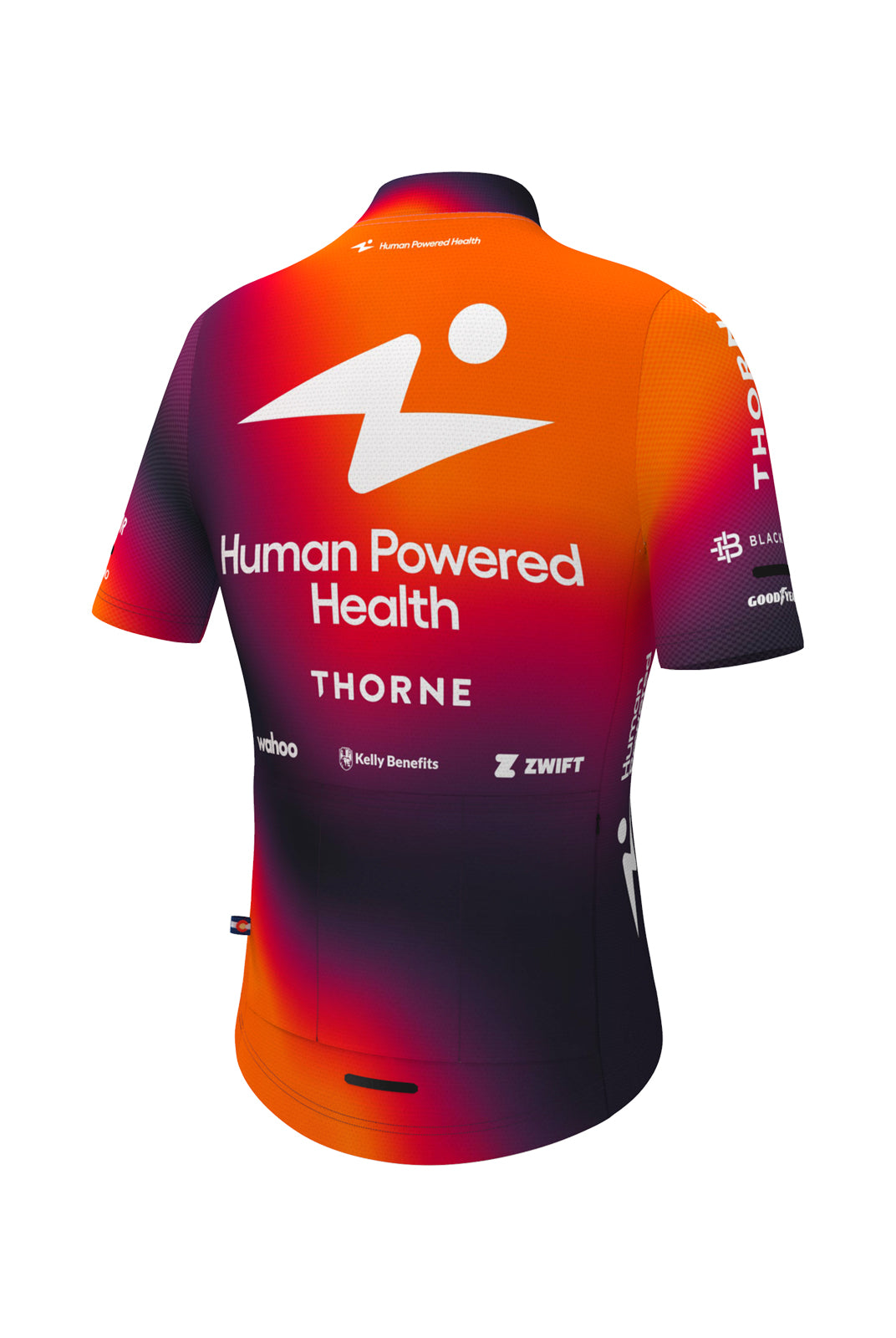Women's Human Powered Health Cycling Jersey - Ascent Back View