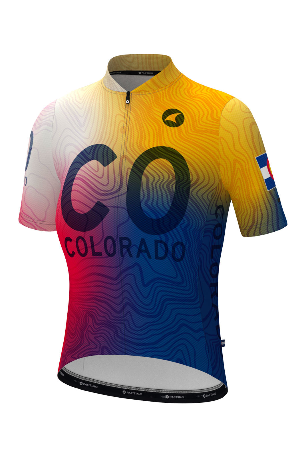Women's Colorado Contour Flag Cycling Jersey - Front View
