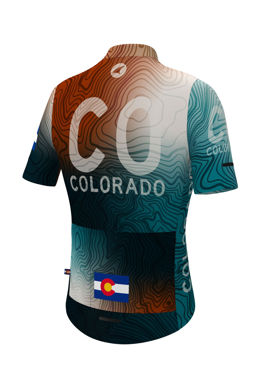 Women's Colorado Geo Cycling Jersey - Back View