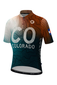 Women's Colorado Geo Cycling Jersey - Front View