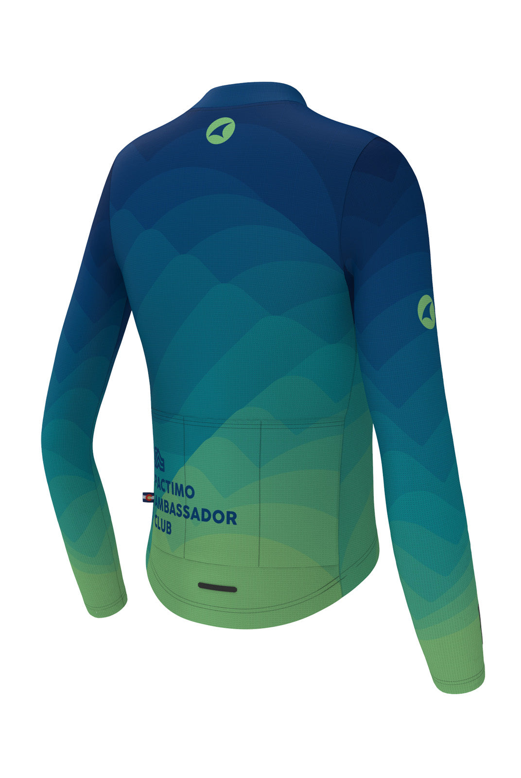 Women's PAC Ascent Aero Long Sleeve Cycling Jersey - Twighlight Back