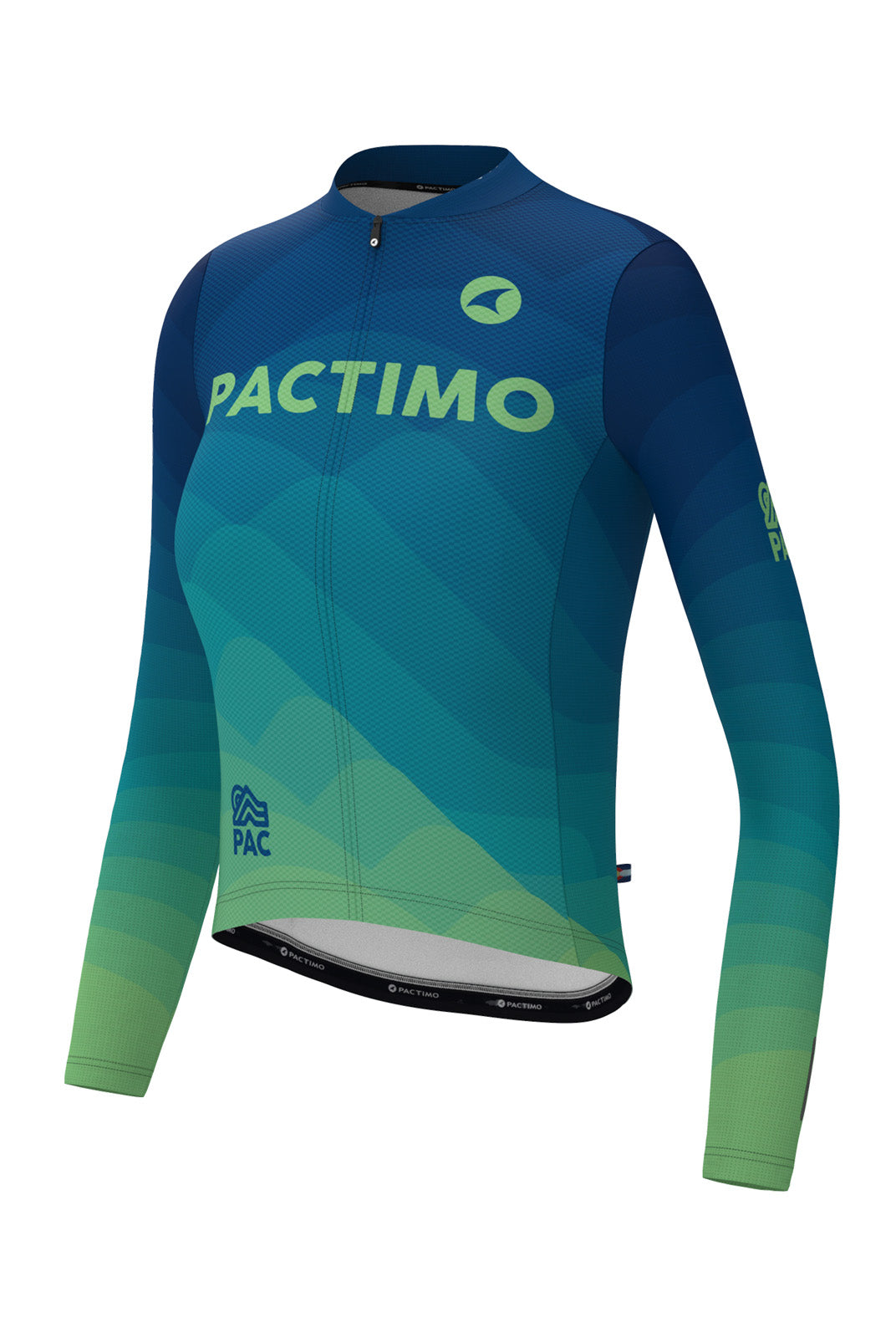 Women's PAC Ascent Aero Long Sleeve Cycling Jersey - Twighlight Front
