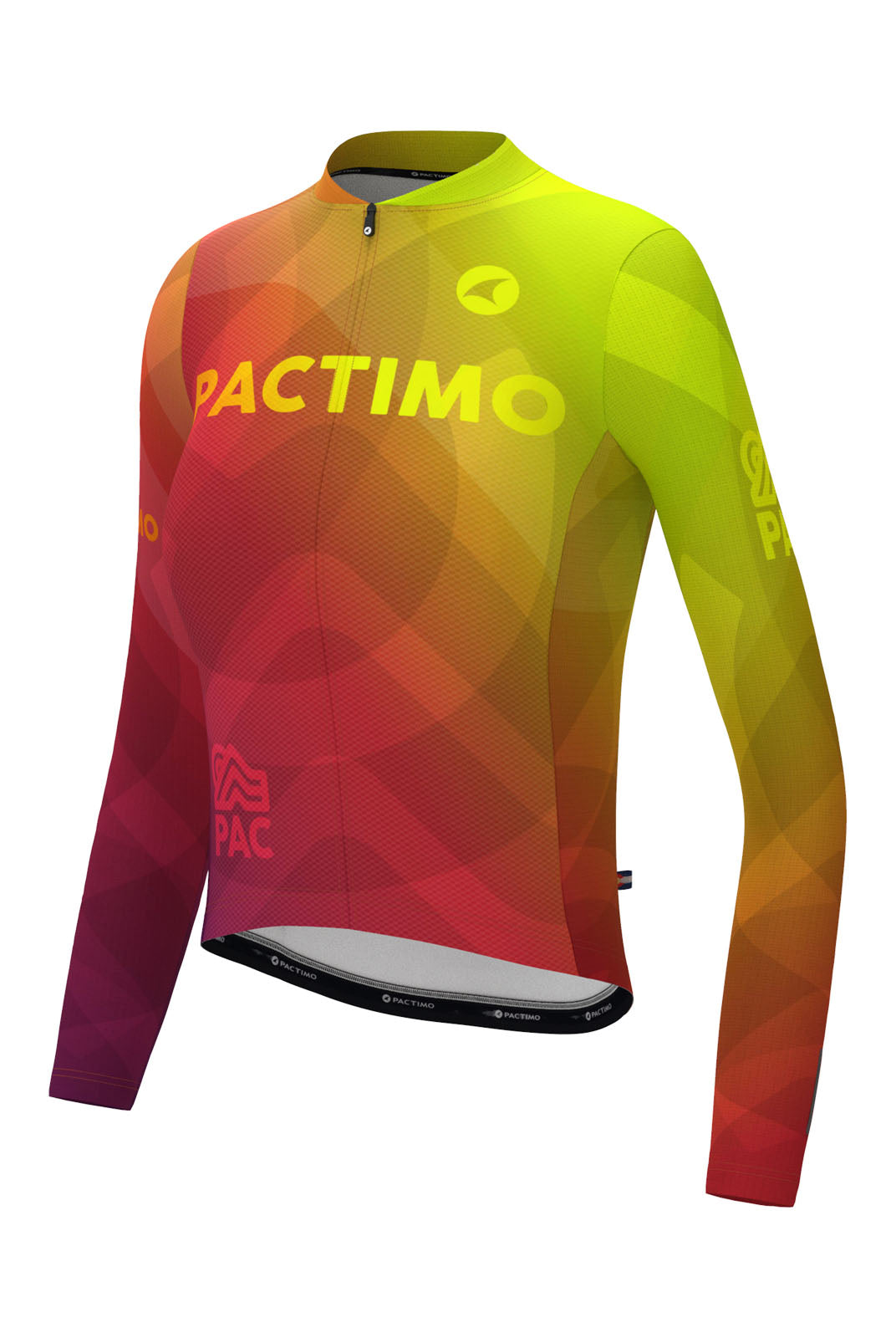 Women's PAC Aero Long Sleeve Cycling Jersey - Warm Fade Front View