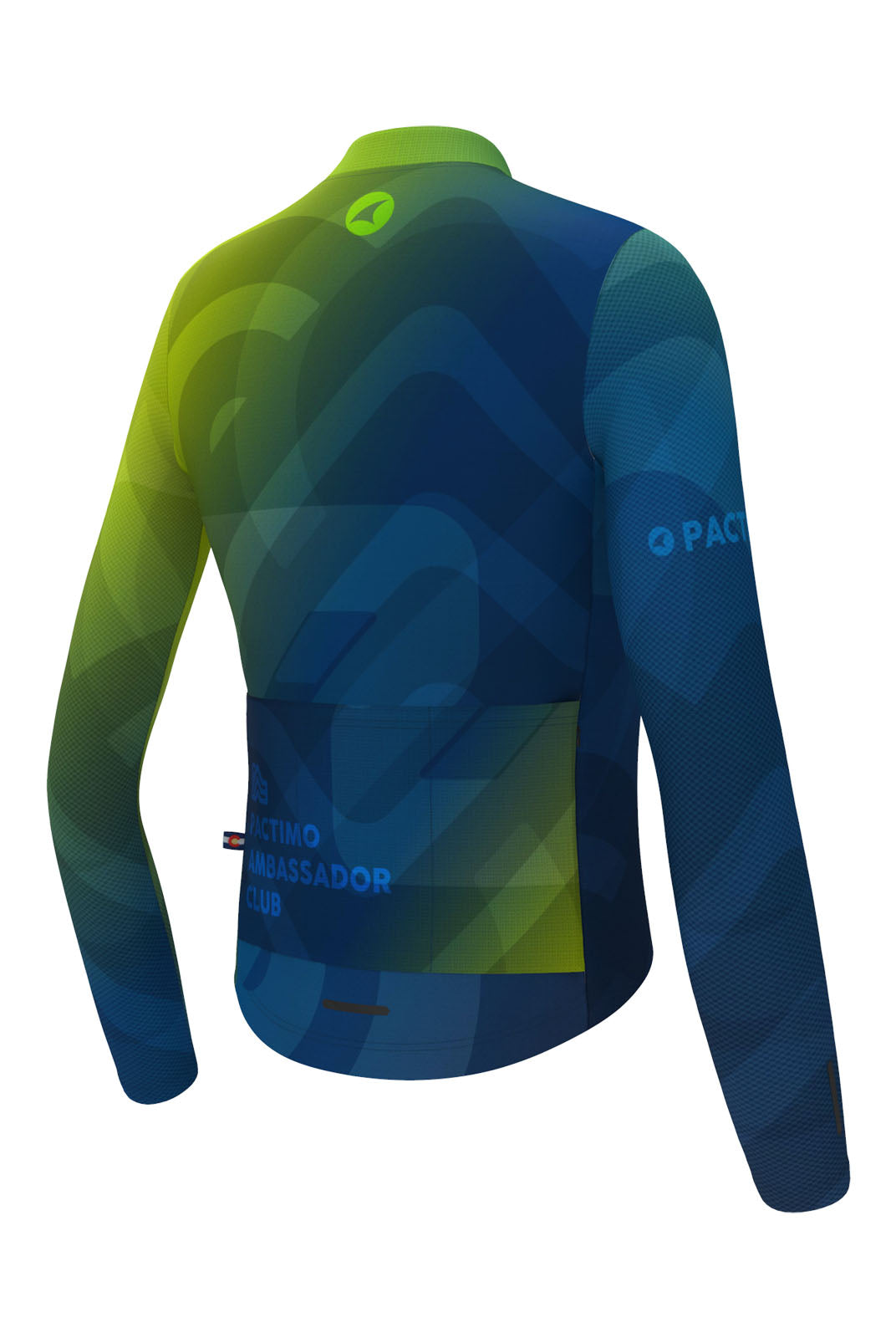 Women's PAC Ascent Long Sleeve Cycling Jersey - Cool Fade Back View