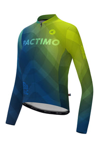 Women's PAC Ascent Long Sleeve Cycling Jersey - Cool Fade Front View