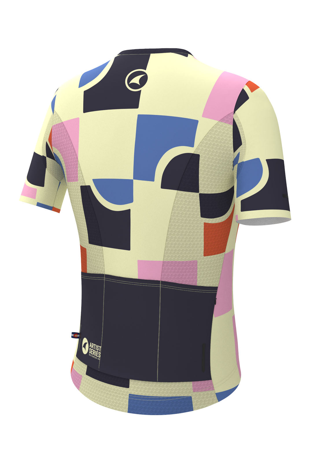 Women's Unique Aero Cycling Jersey - Geo City Back View