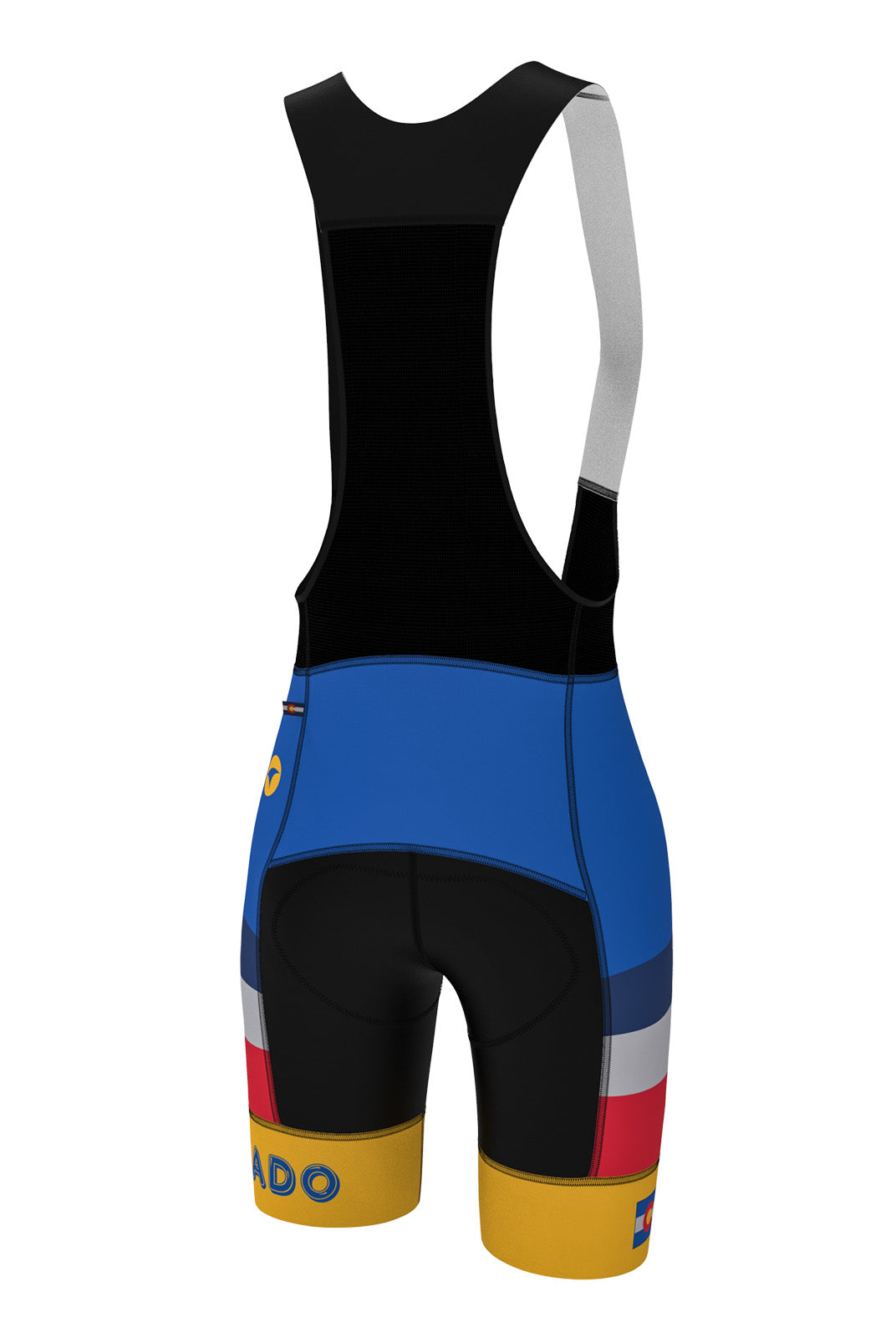 Women's Retro Colorado Cycling Bibs - Back View