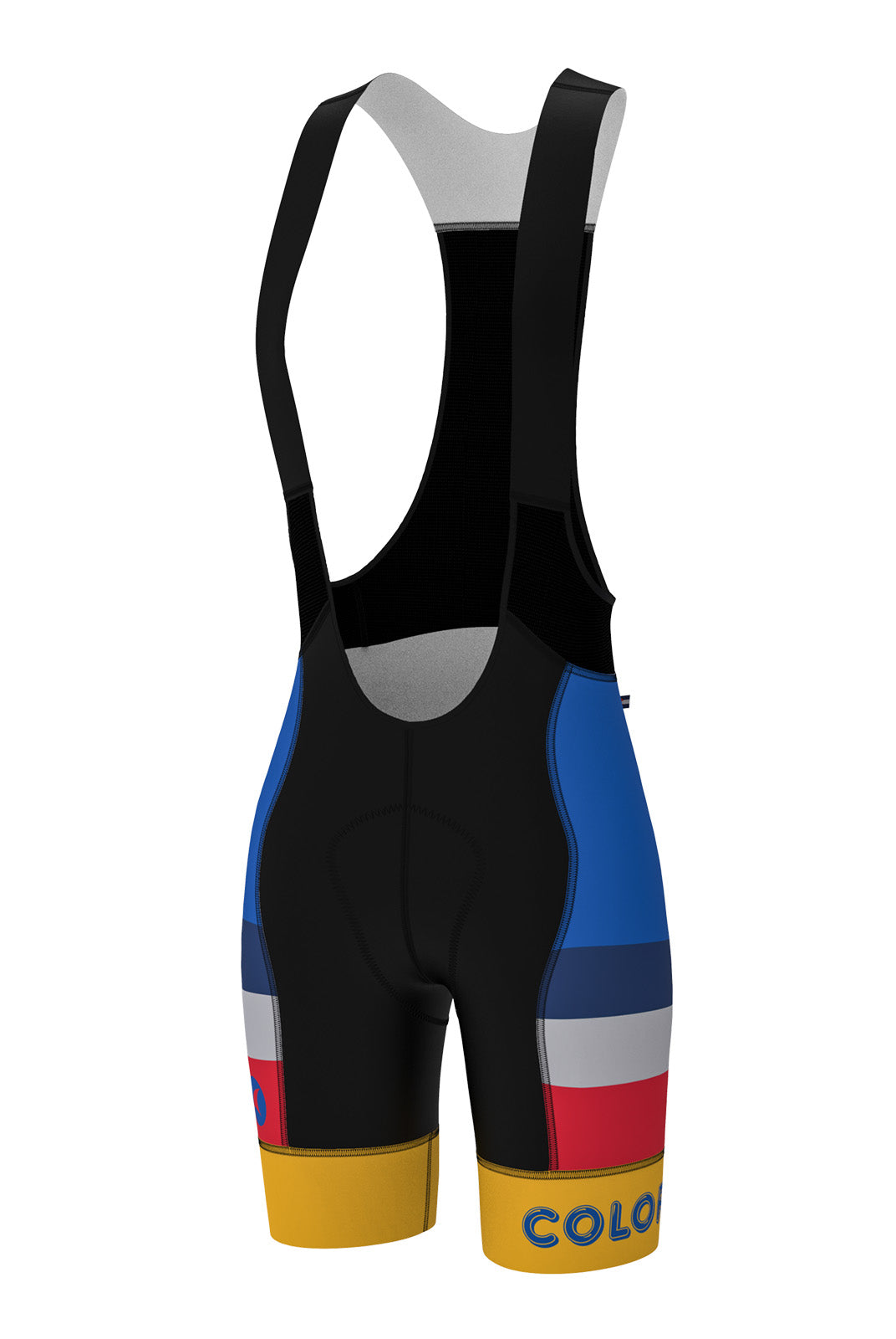 Women's Retro Colorado Cycling Bibs - Front View